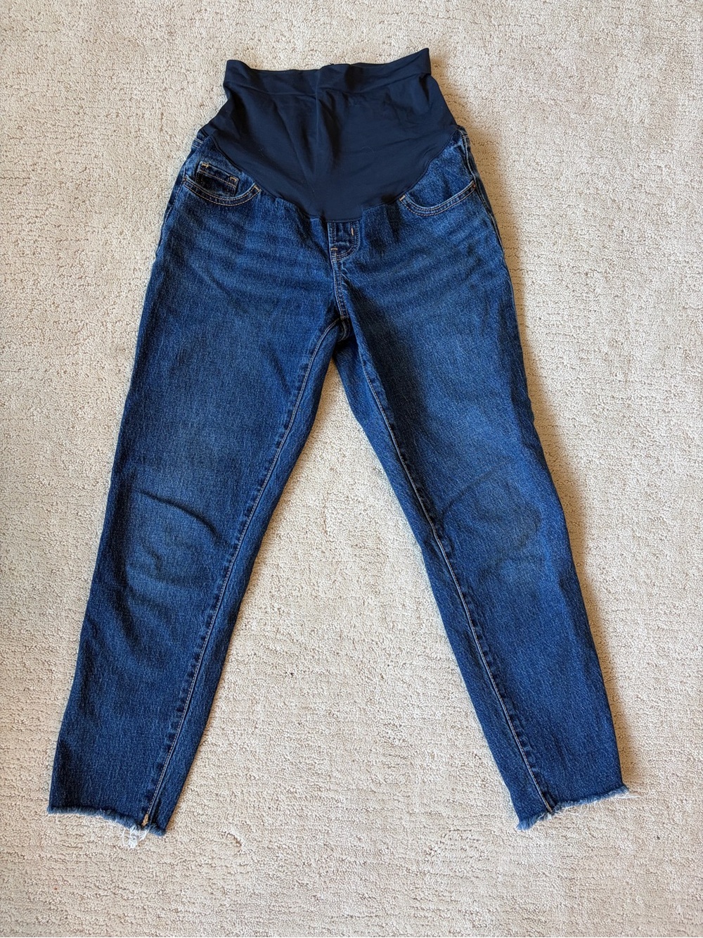 Old Navy Maternity OG Straight Jeans with full panel size 2 short